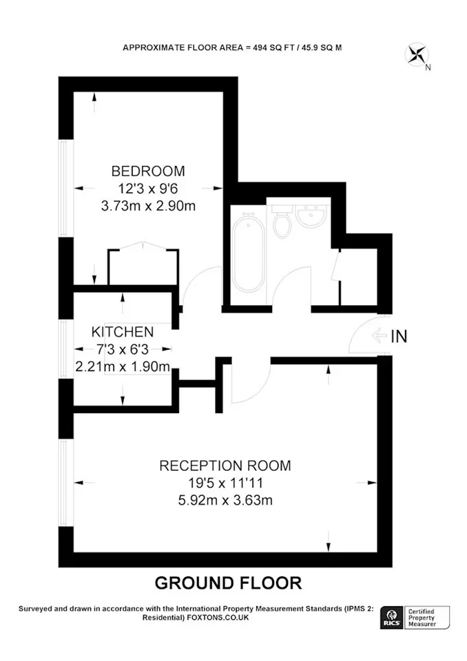 Flat Claverdale Road in Greater London