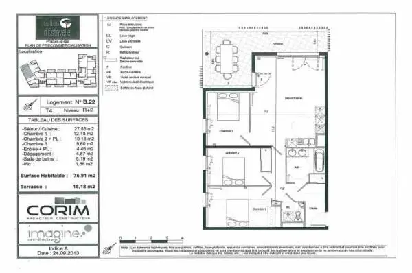Appartement Rue Sophie Desmarets à Prades-le-Lez