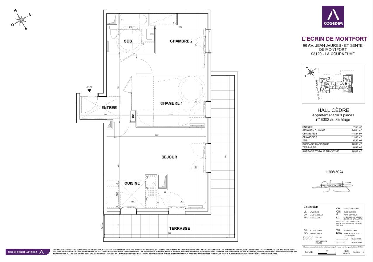 Appartement Sente des Pointes à La Courneuve