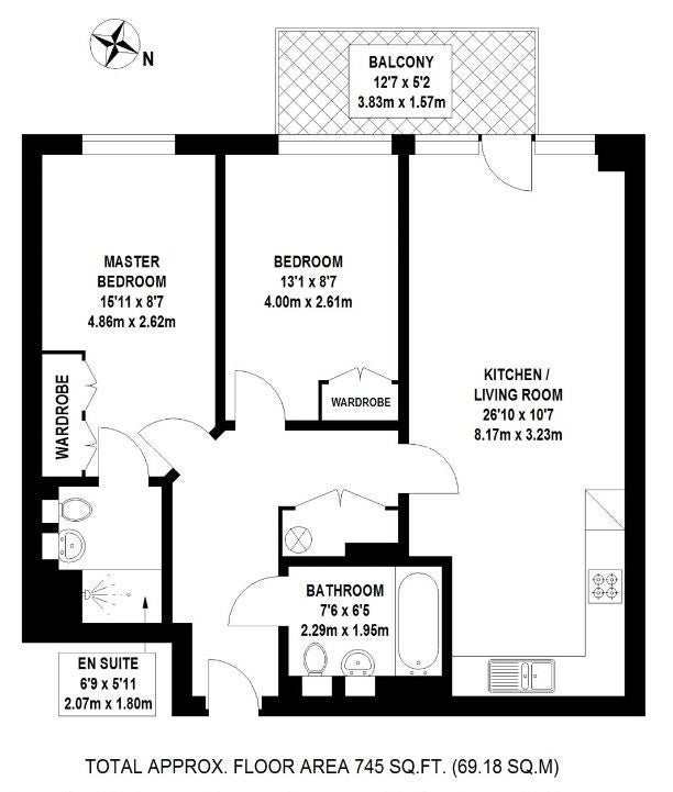 Flat Drayton Park in Greater London