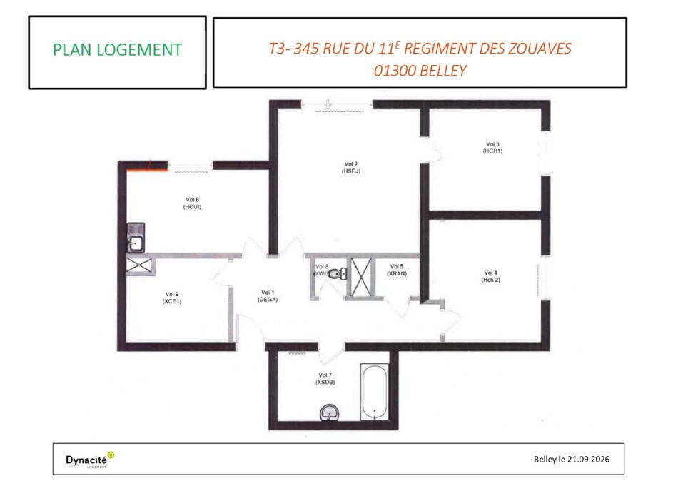 Appartement Place de la Victoire à Belley