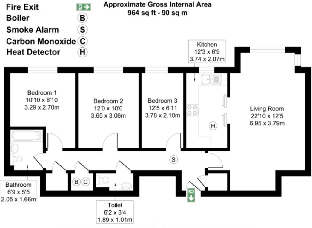 Flat Elmfield Way in City of Westminster