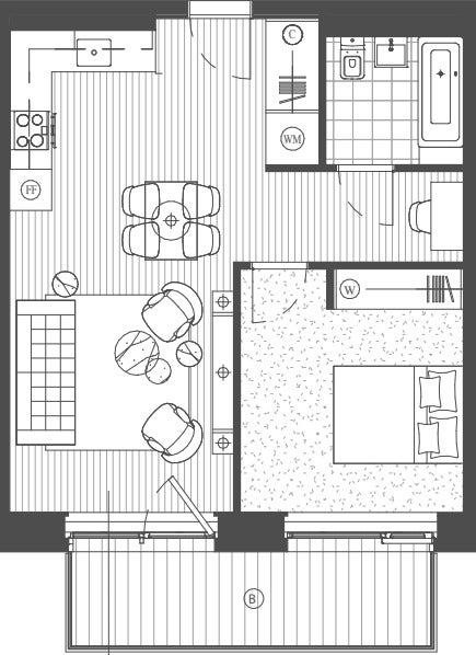 Flat Clipper Street in Greater London