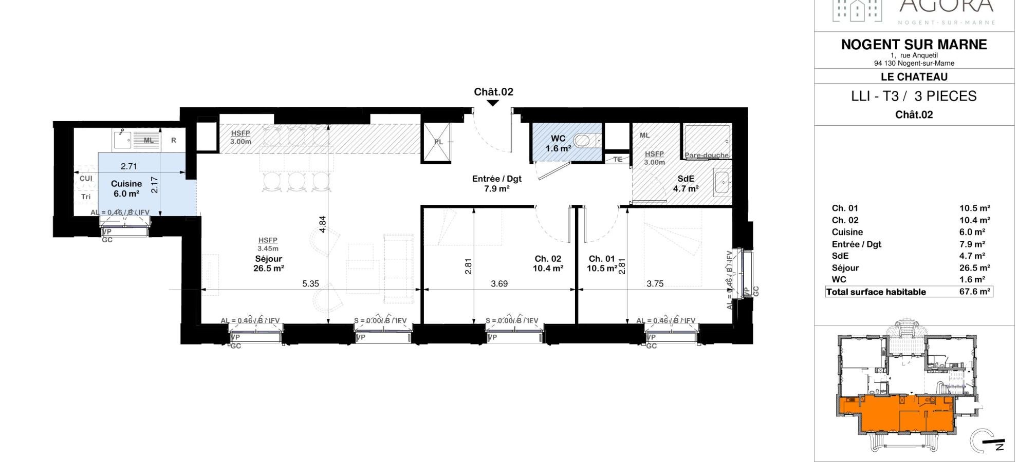 Flat Rue Anquetil in Nogent-sur-Marne