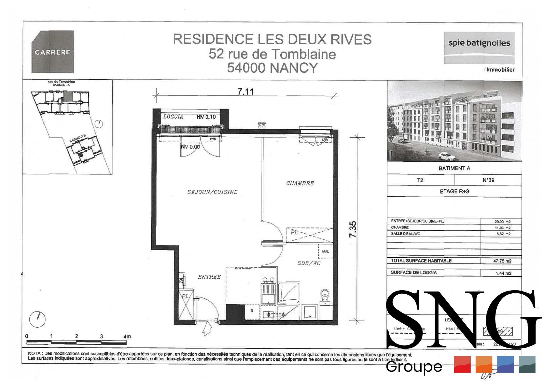 Appartement Rue de Tomblaine à Nancy