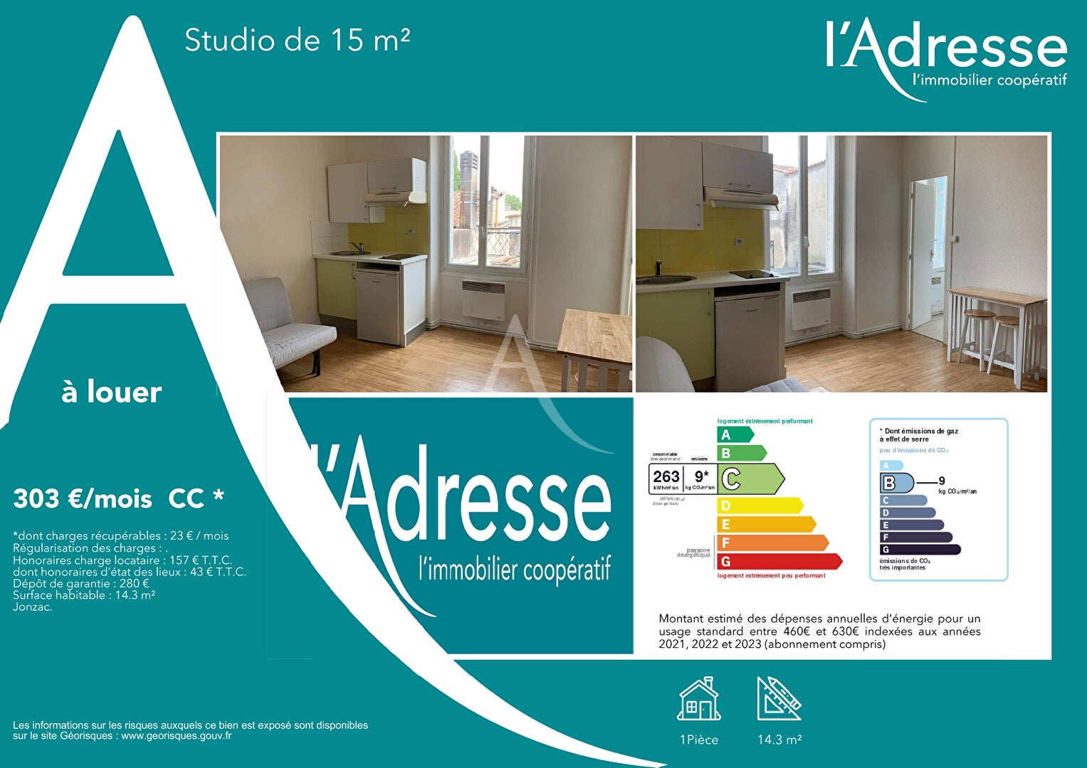 Appartement Rue Sadi Carnot à Jonzac