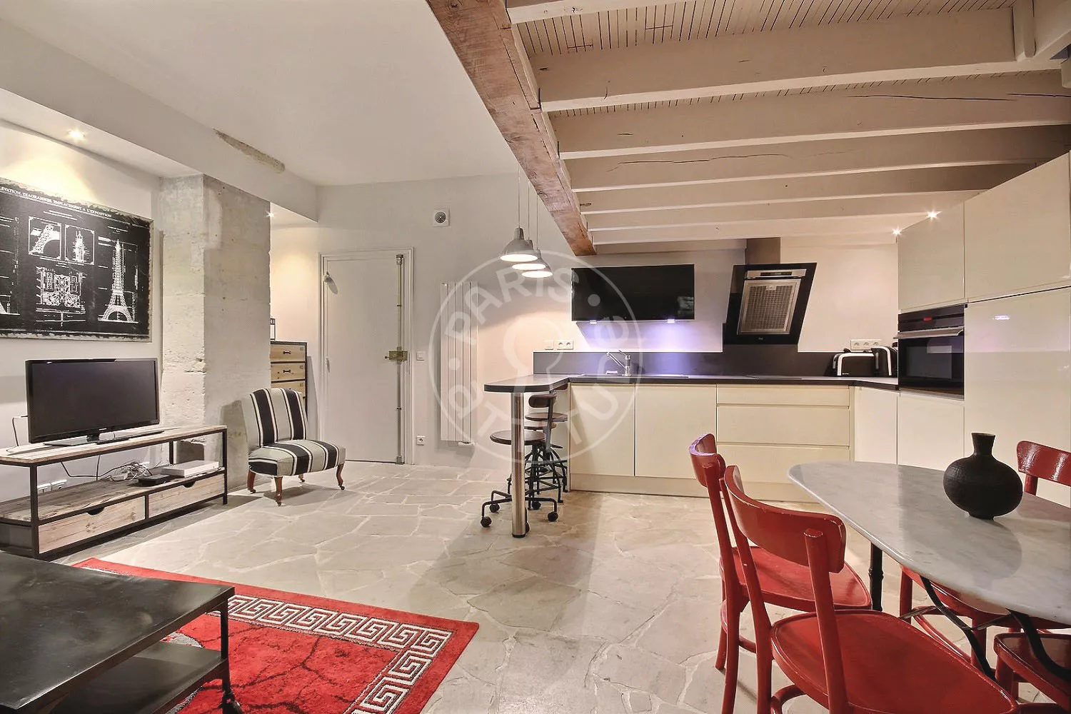 Flat Rue Domat in Paris