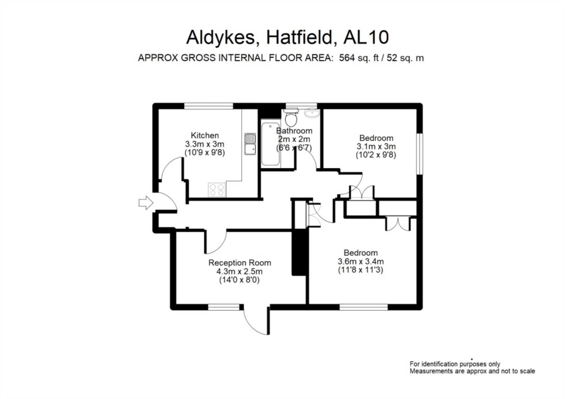 Flat Aldykes in Welwyn Hatfield