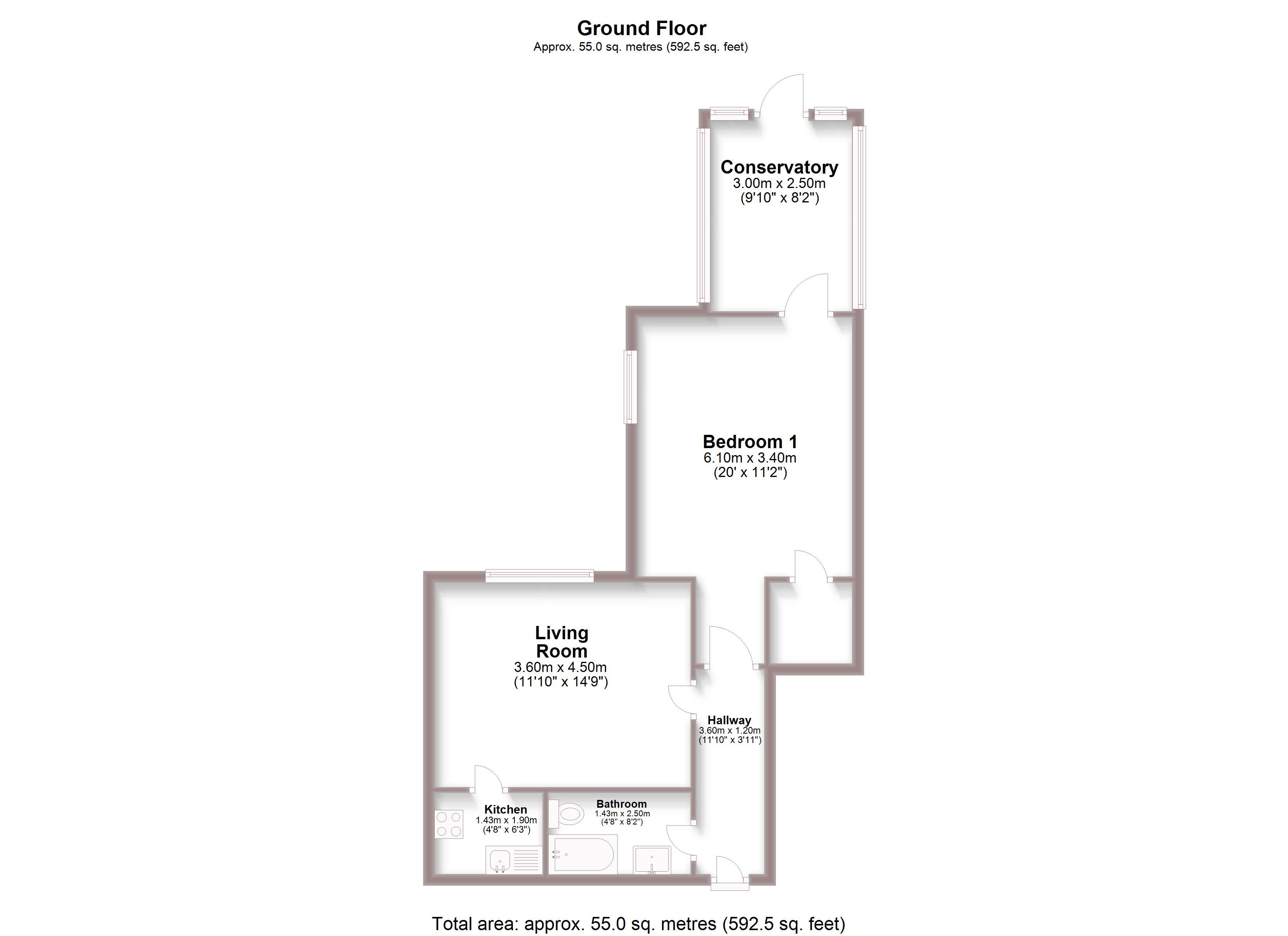 Flat First Avenue in Hove