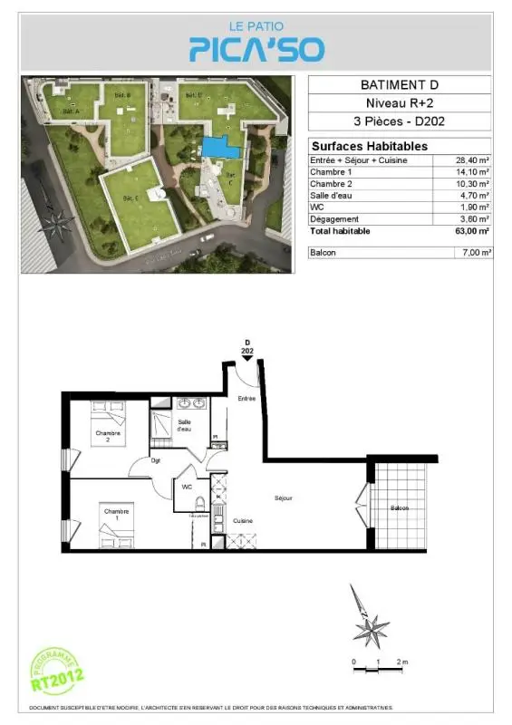 Flat Avenue Paul Vaillant-Couturier in Bobigny