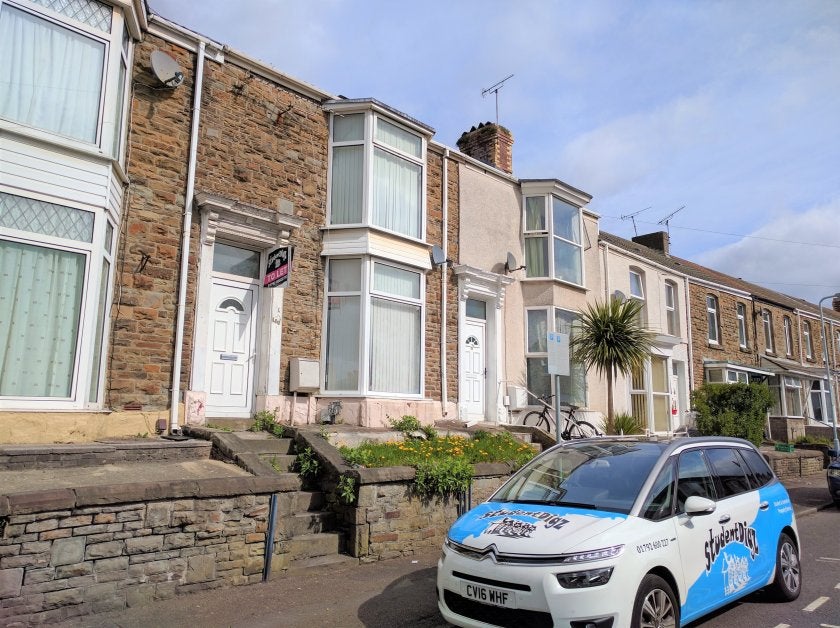House Rhondda Street in Swansea