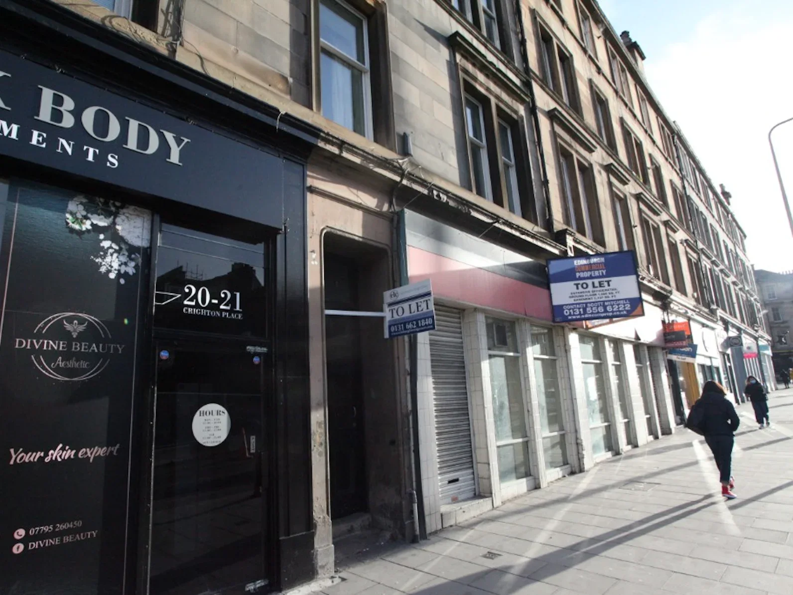 Flat Leith Walk in City of Edinburgh
