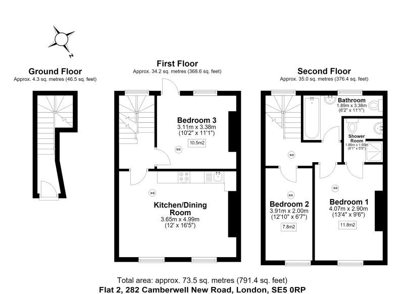Flat Camberwell New Road in Greater London