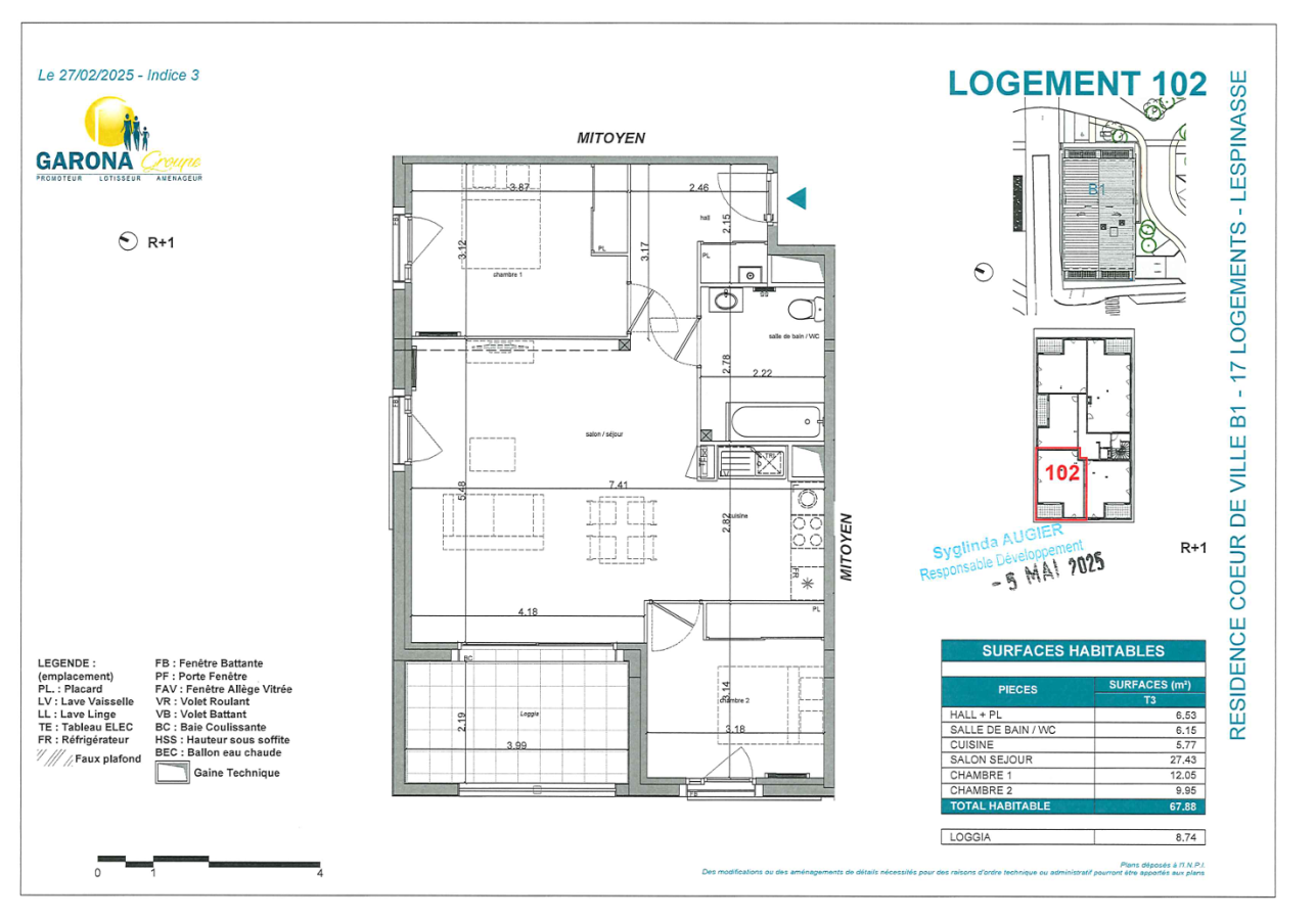 Appartement Impasse du Boulodrome à Lespinasse