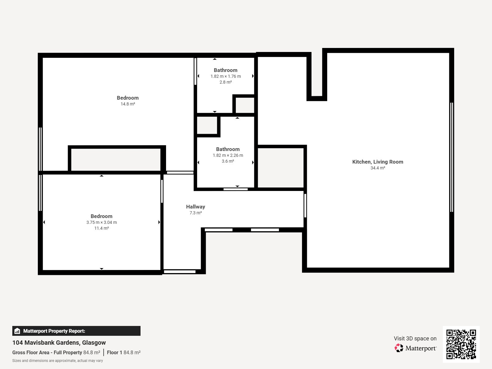 Flat Mavisbank Gardens in Glasgow