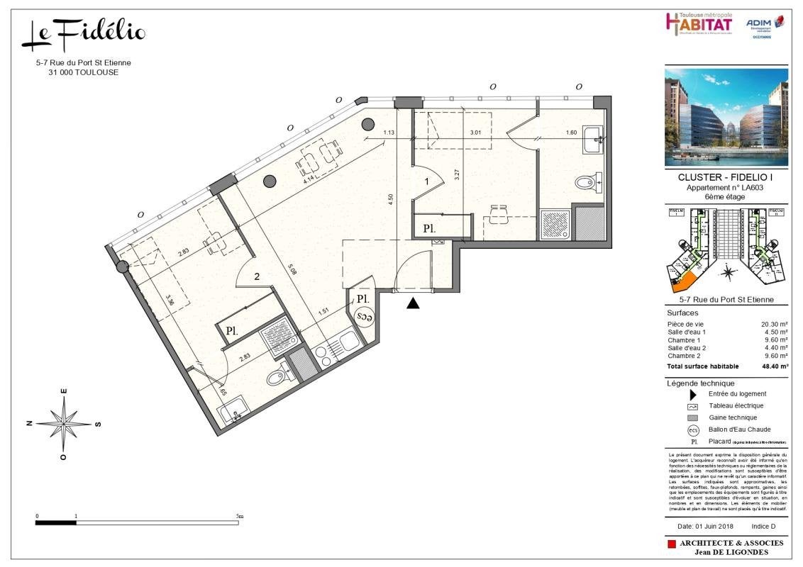 Appartement Boulevard du Professeur Léopold Escande à Toulouse