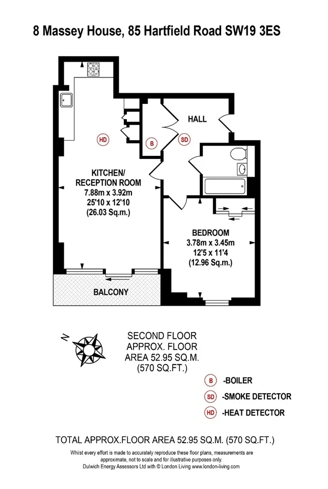Flat Hartfield Road in Greater London