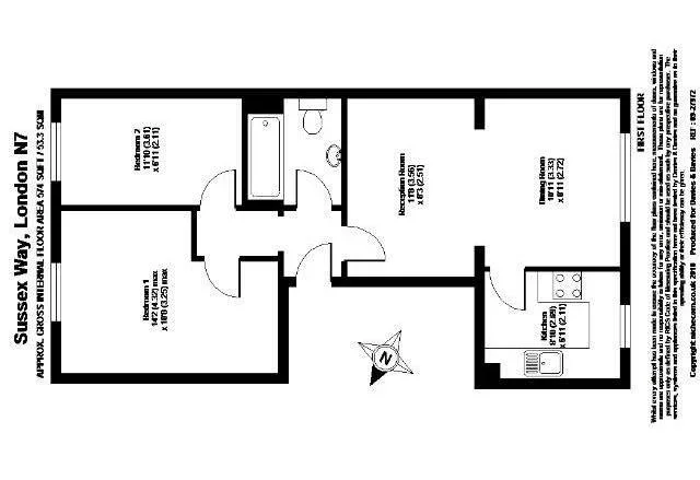 Flat Sussex Way in Greater London
