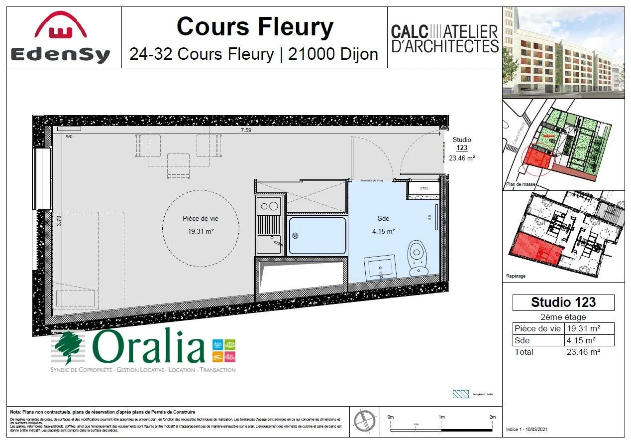 Appartement Cours Fleury à Dijon