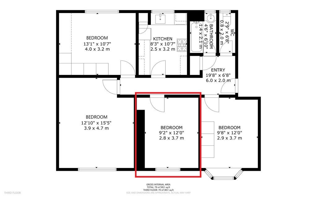 Room Cornwallis Road in Greater London