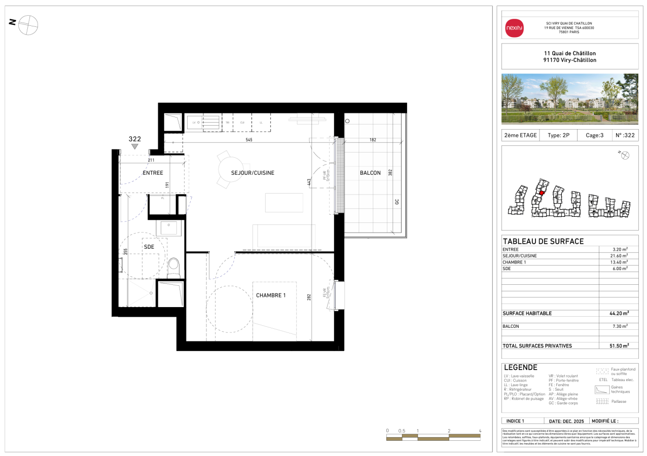 Appartement Quai de Châtillon à Viry-Châtillon