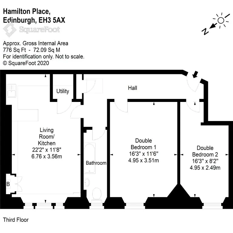 Flat Hamilton Place in City of Edinburgh