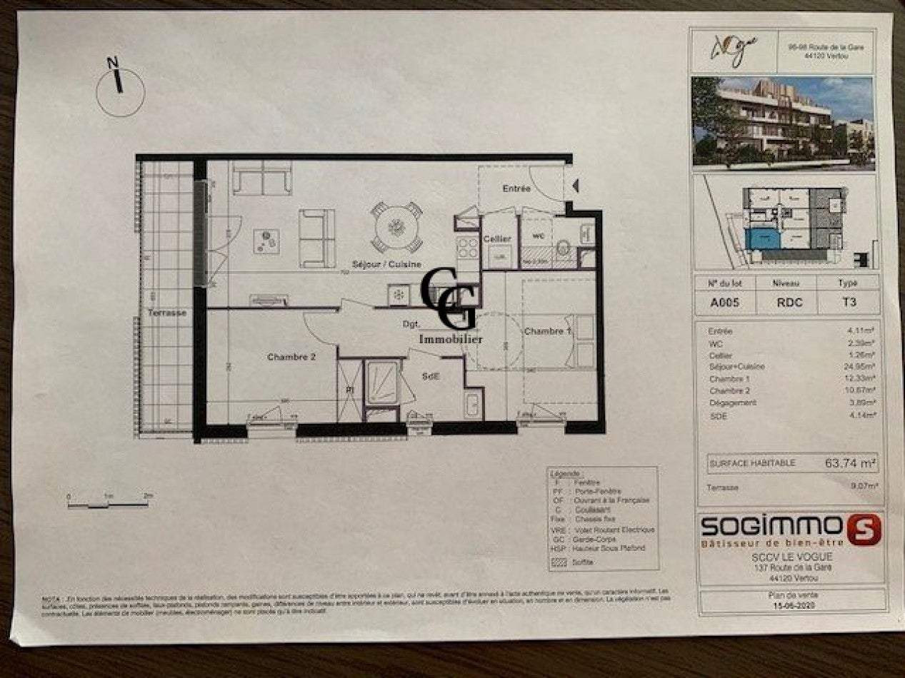 Flat Rue Henri Charpentier in Vertou