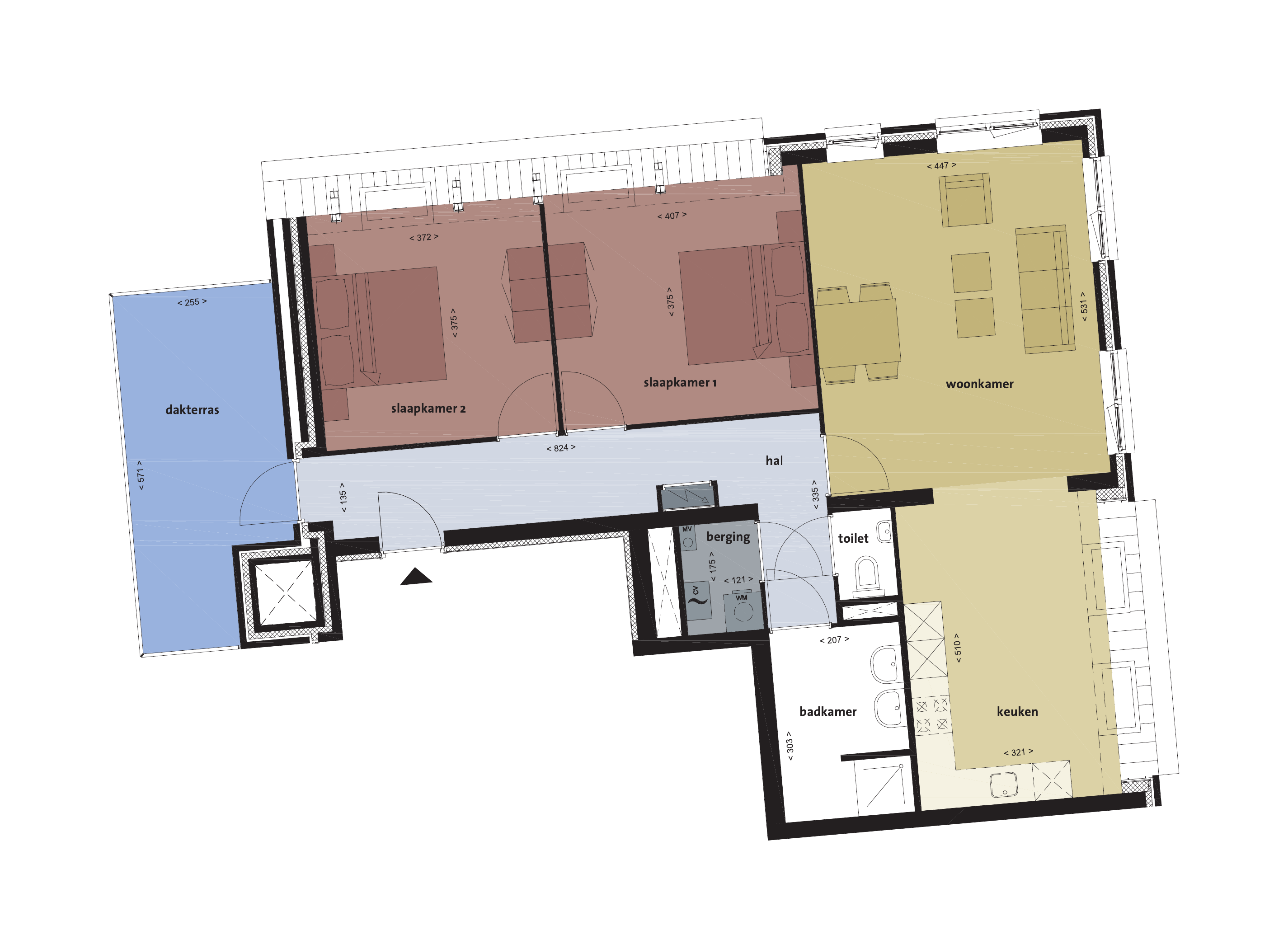 Appartement Hoge Rijndijk 1 65 in Woerden