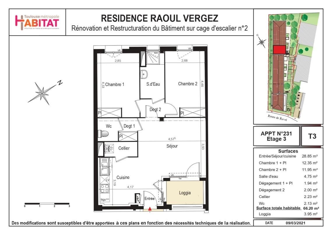 Appartement Route de Baziège La Lauragaise à Labège