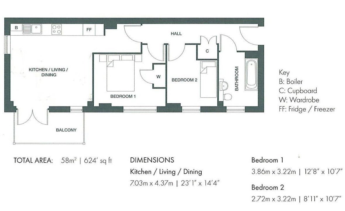 Flat Okemore Gardens in Greater London
