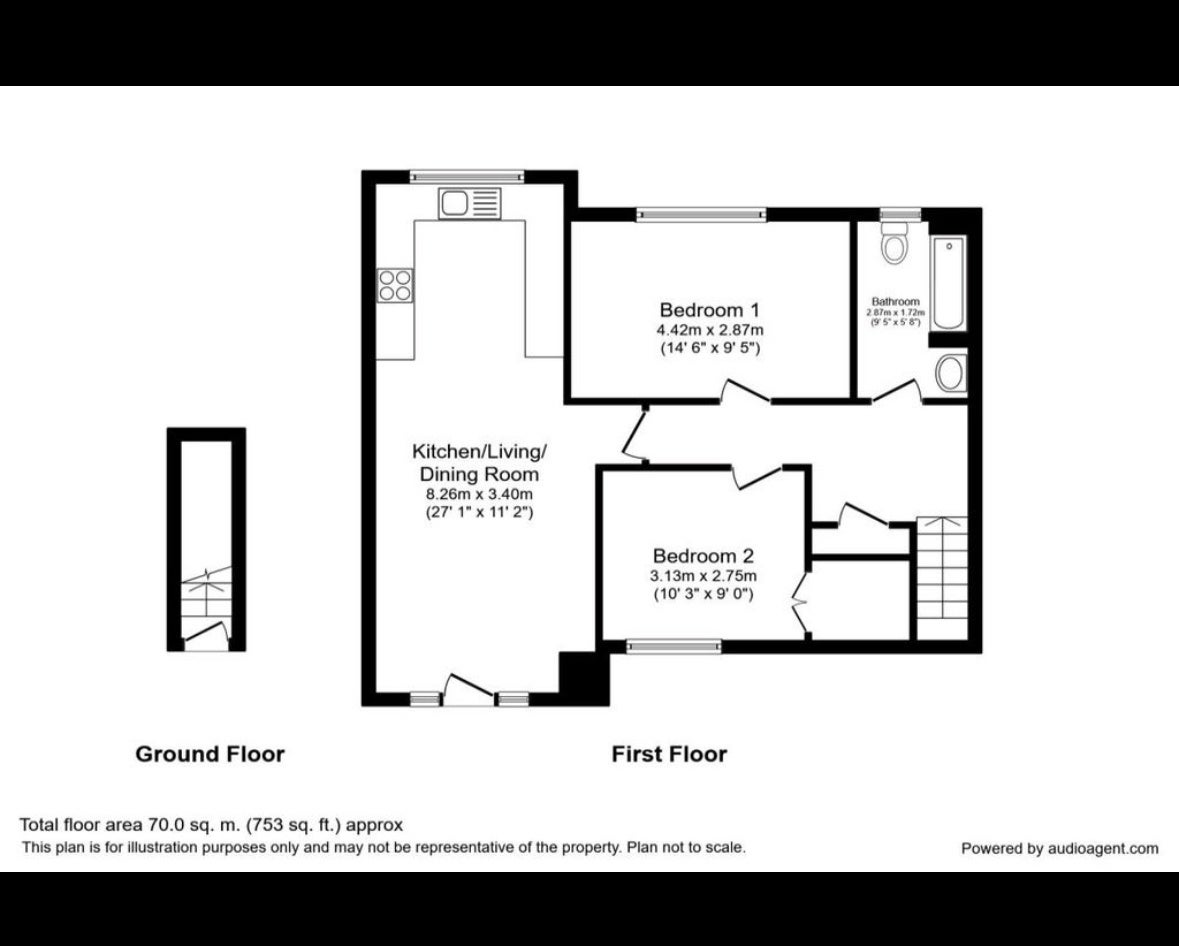 Flat Ridgebrook Road in Greater London