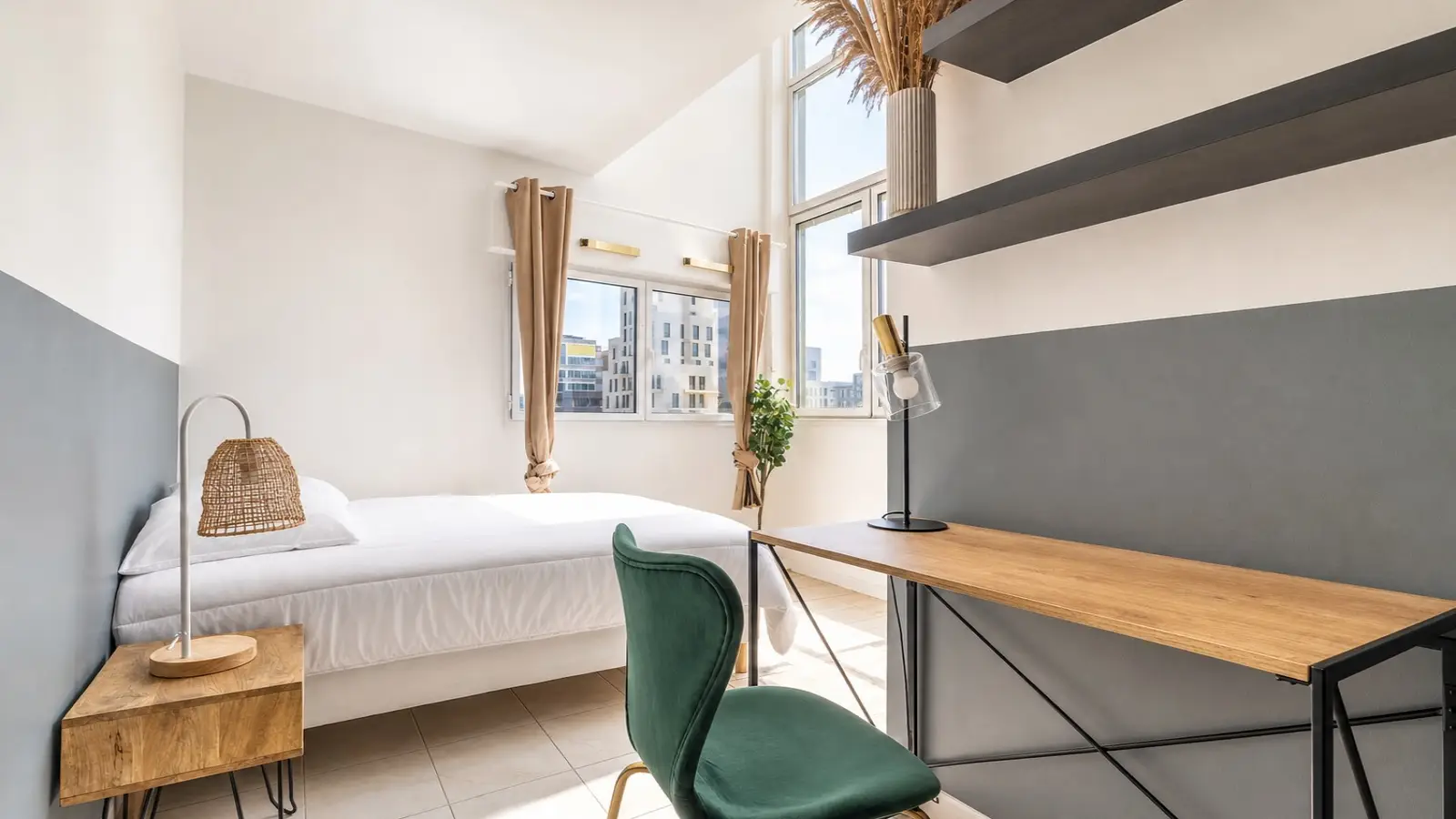 Chambre Boulevard de l'Estuaire à Nantes