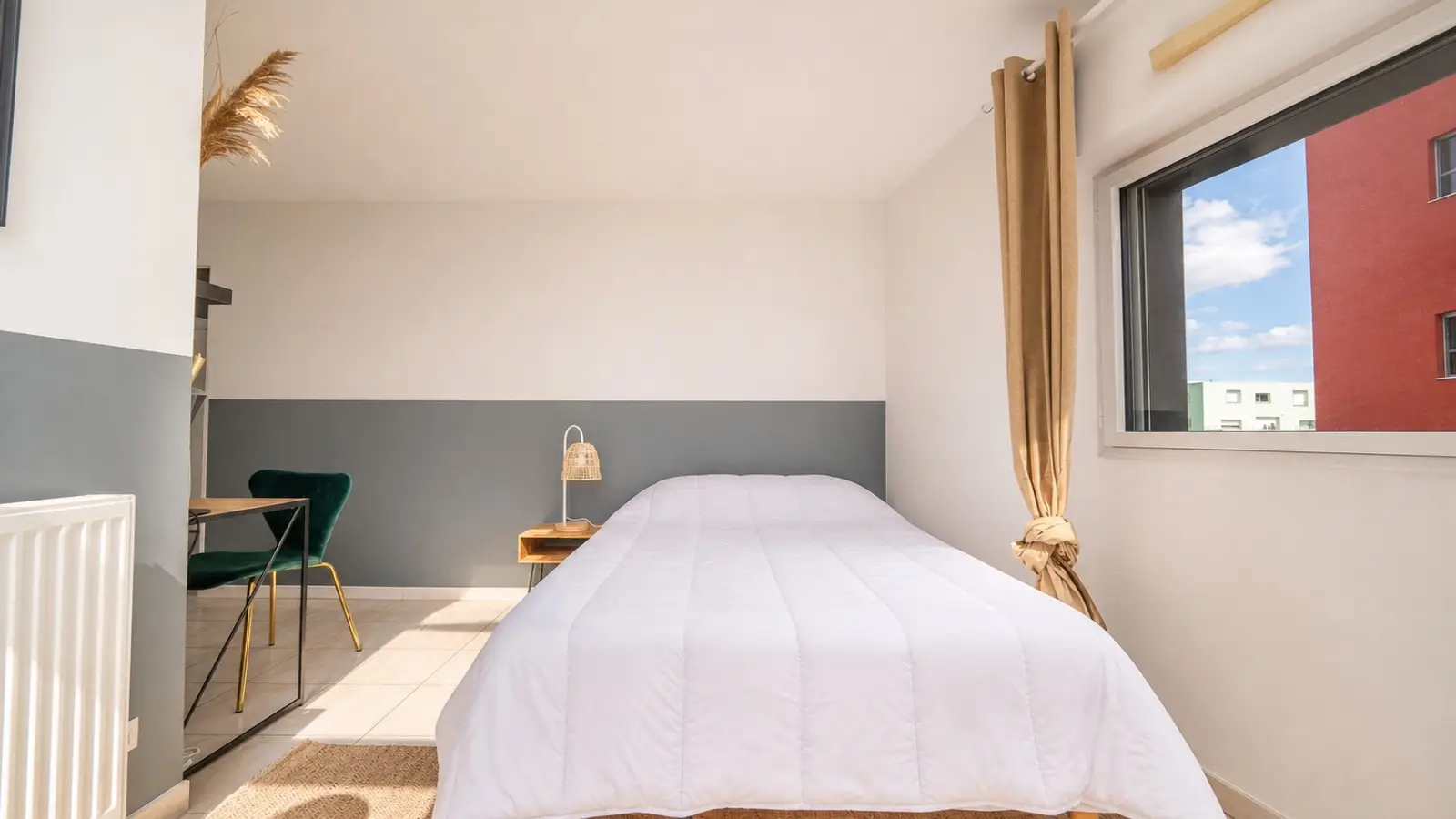 Chambre Boulevard de l'Estuaire à Nantes