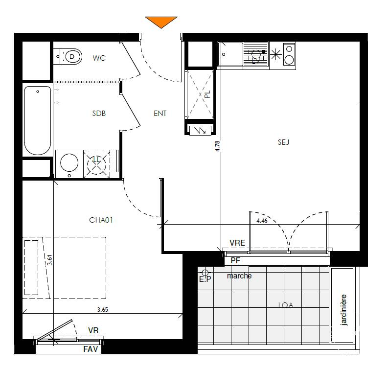 Appartement Rue d'Alsace-Lorraine à Toulouse