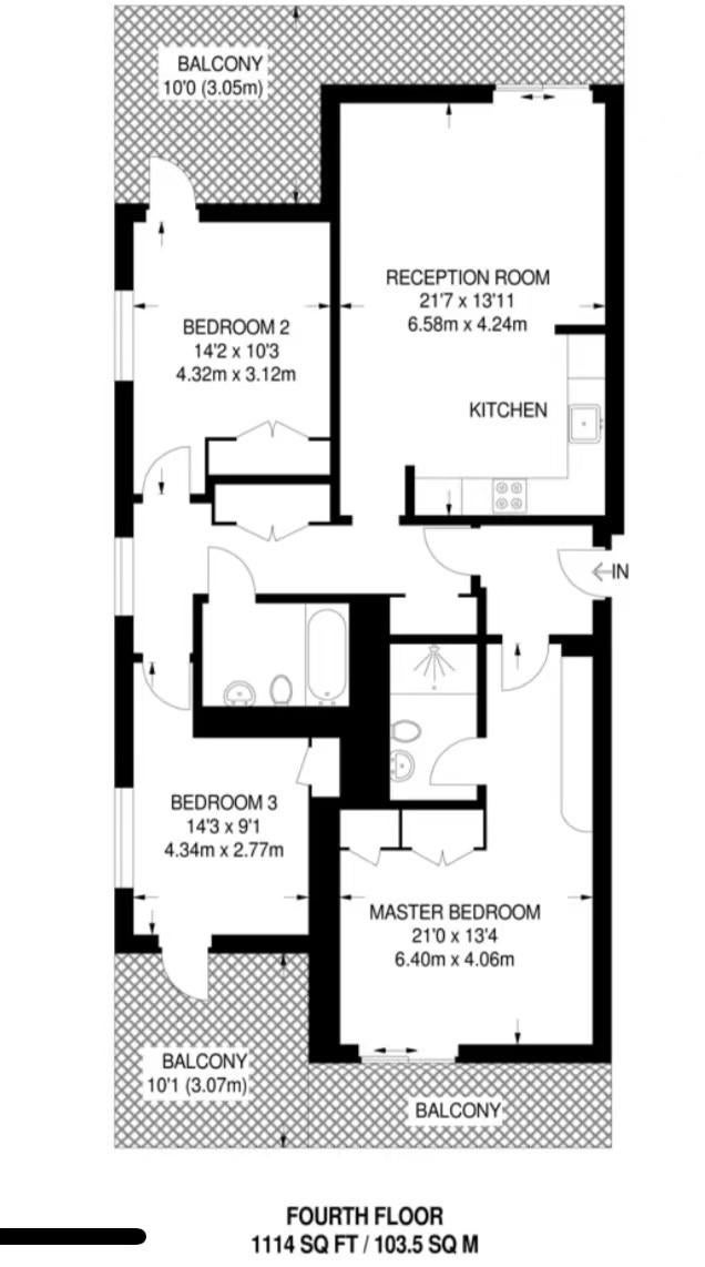 Flat Eastfields Avenue in Greater London