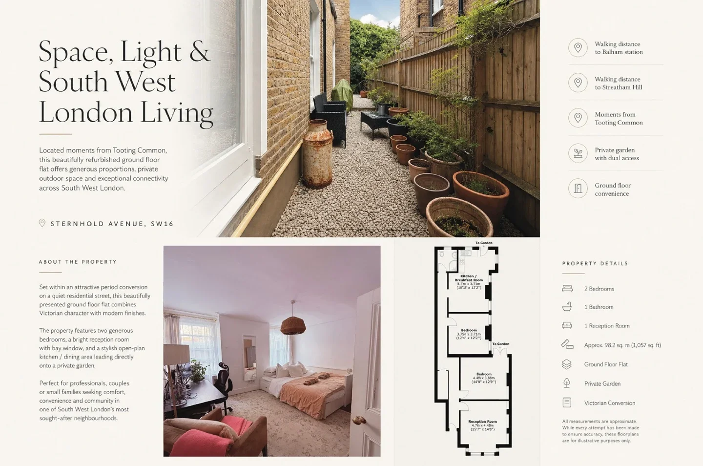 Flat Sternhold Avenue in Greater London