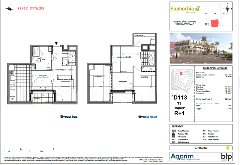 Appartement rue Germaine Tillion à Mérignac