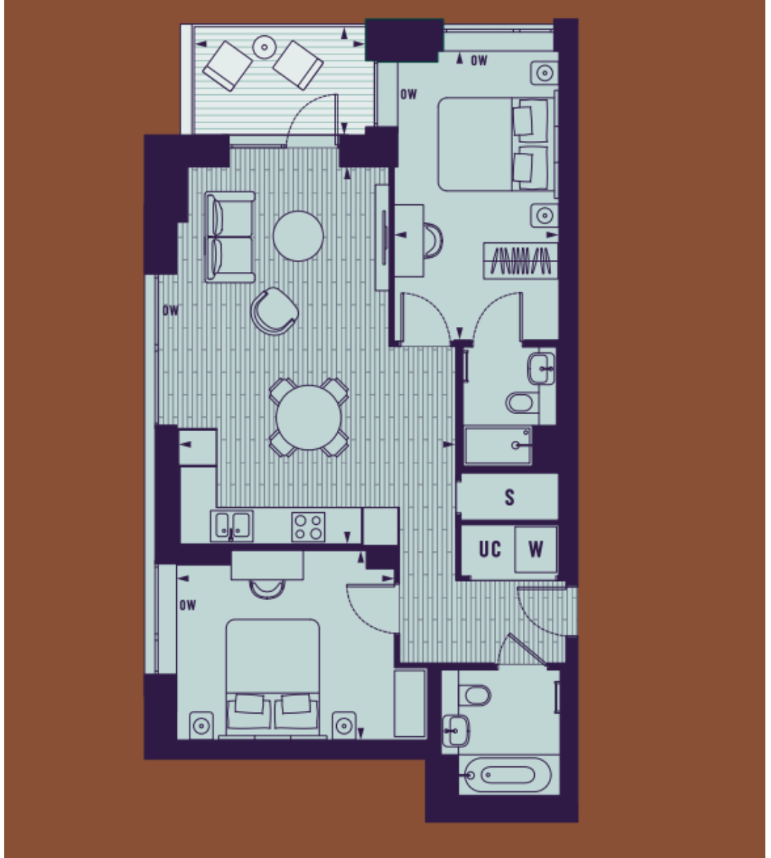 Flat Deacon Street in Greater London