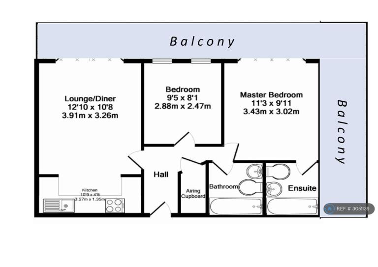 Flat Lyon Road in Greater London