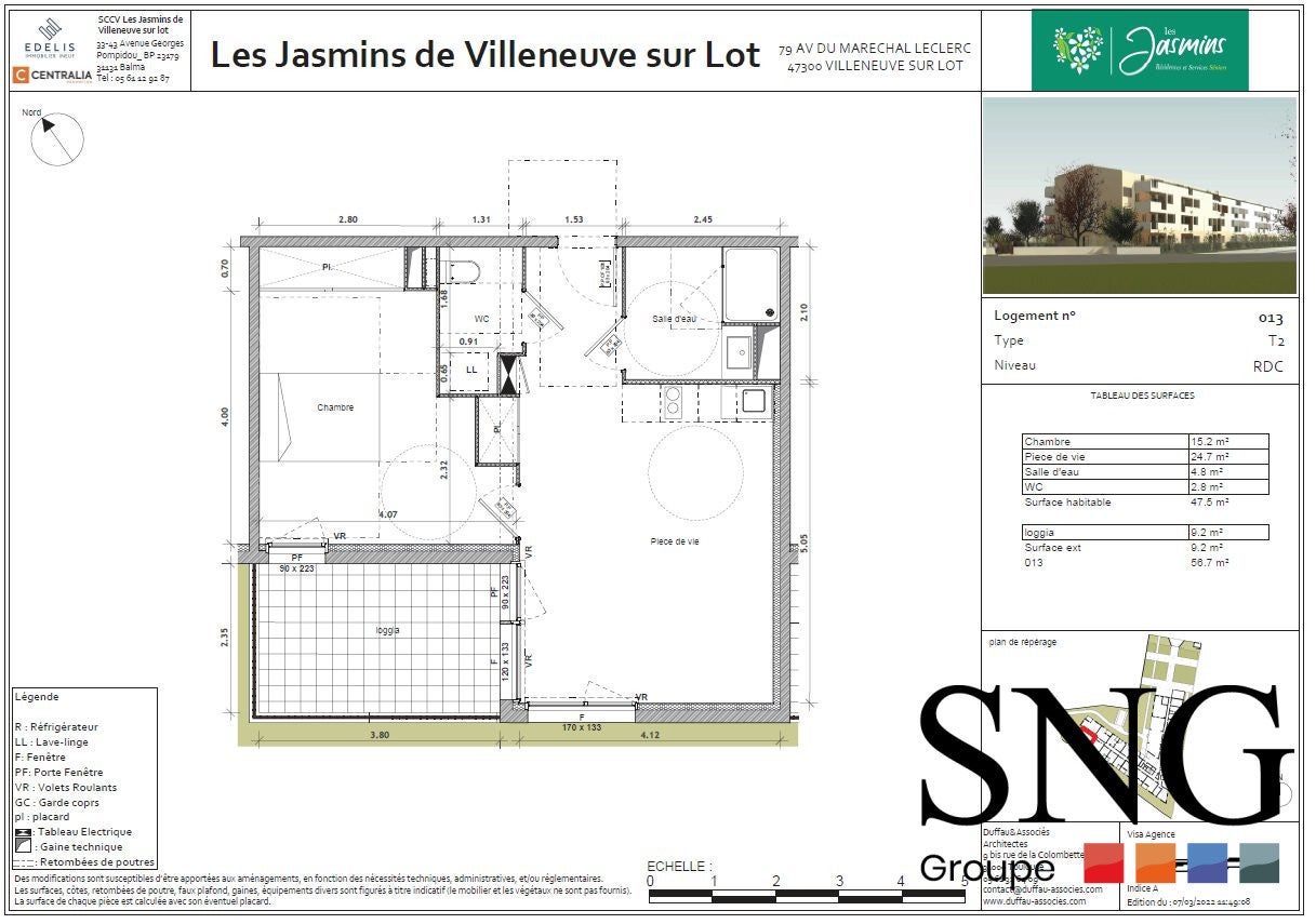 Appartement Avenue du Maréchal Leclerc à Villeneuve-sur-Lot