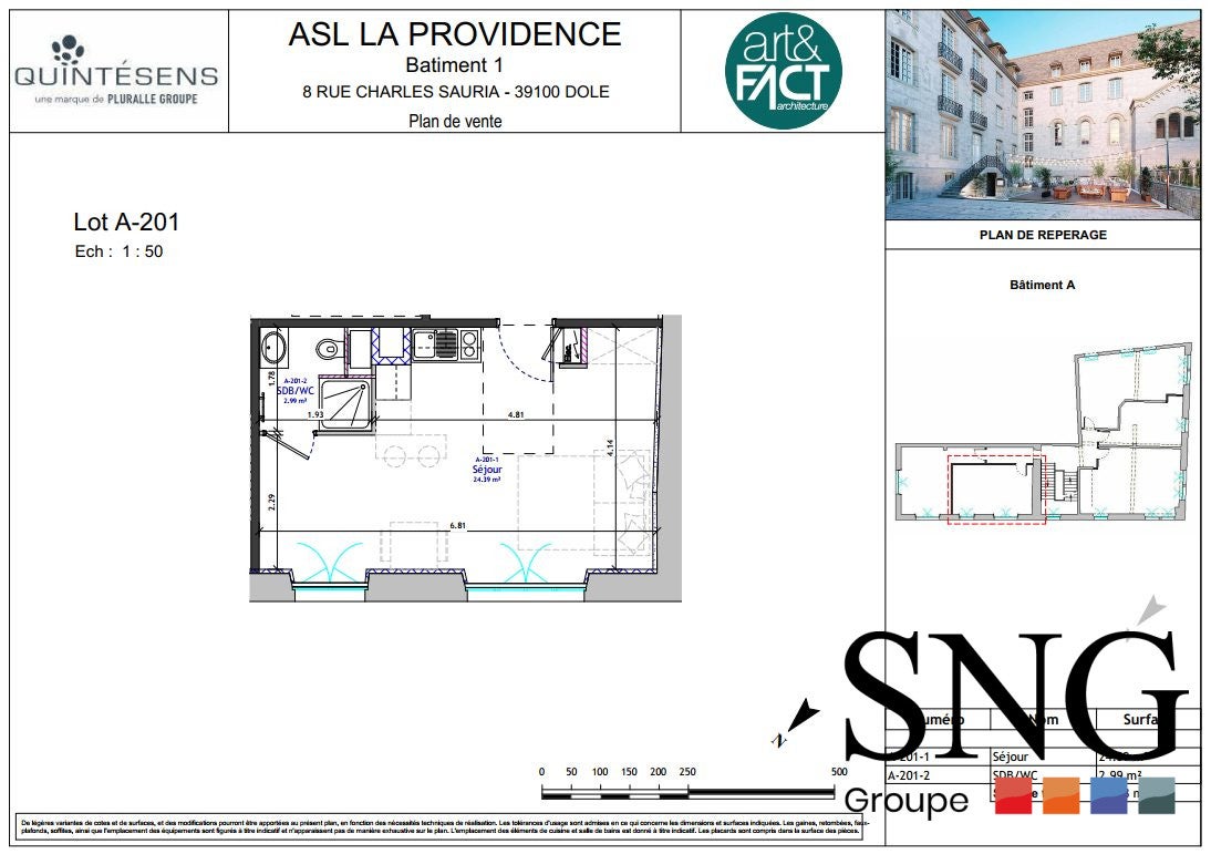 Appartement Treige de la Cordière à Dole