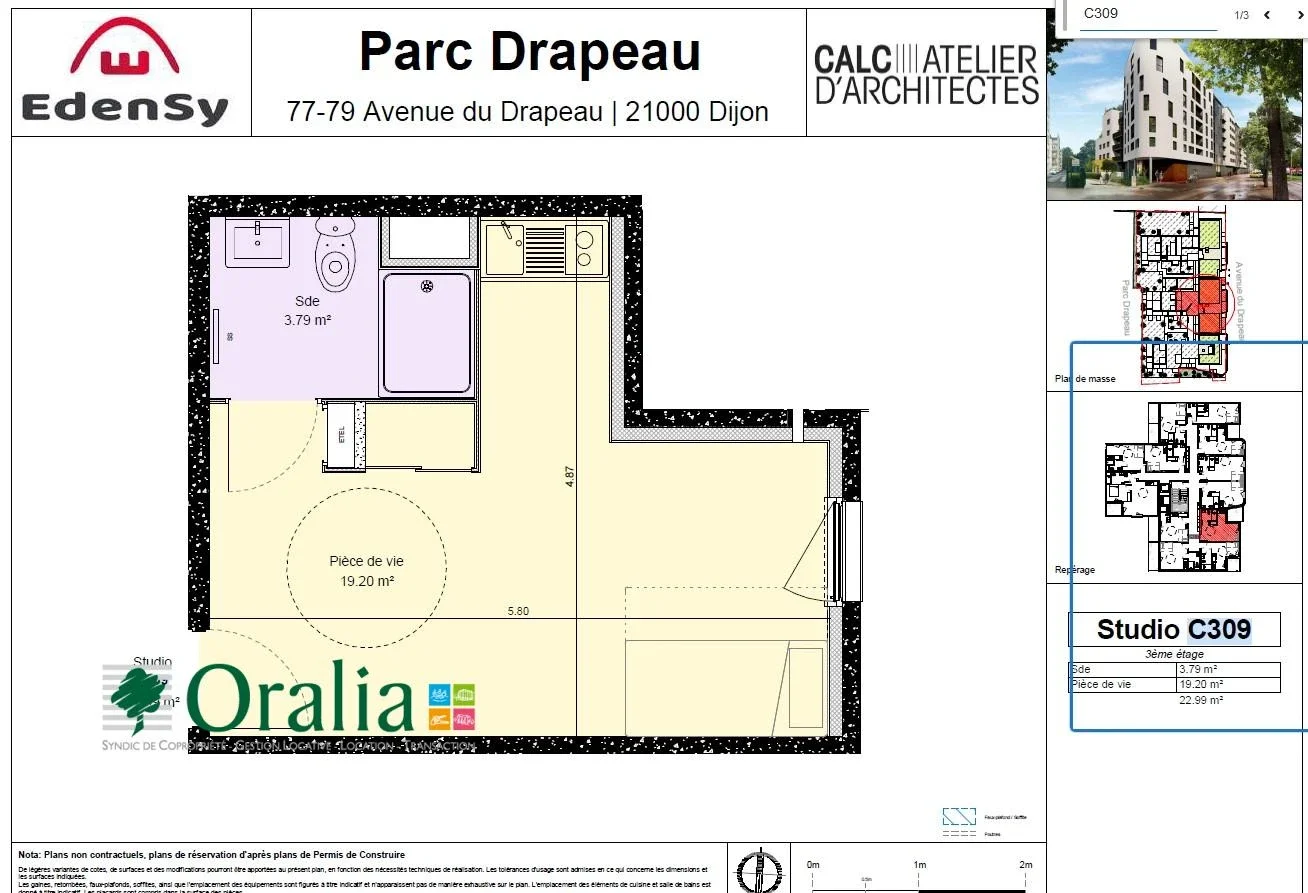 Flat Avenue du Drapeau in Dijon
