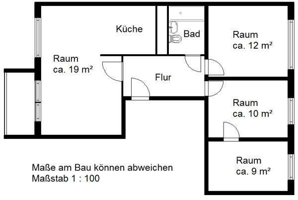 Wohnung Saalering in Halle (Saale)