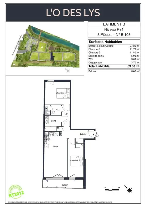 Appartement Avenue du Professeur Émile Sergent à Épône