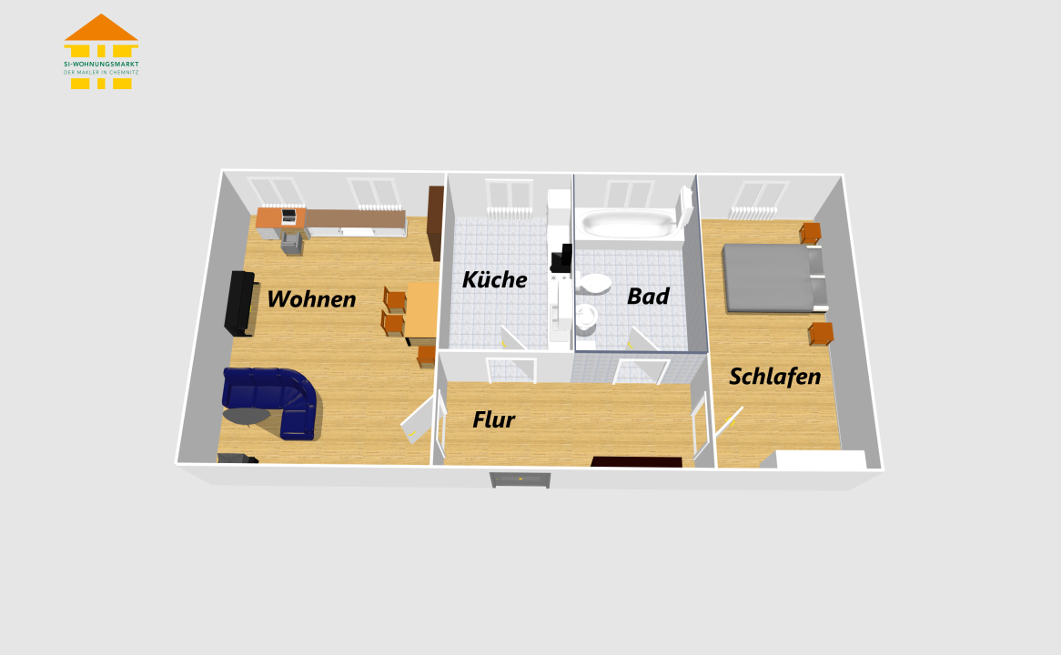 Wohnung Bernhardstraße in Chemnitz