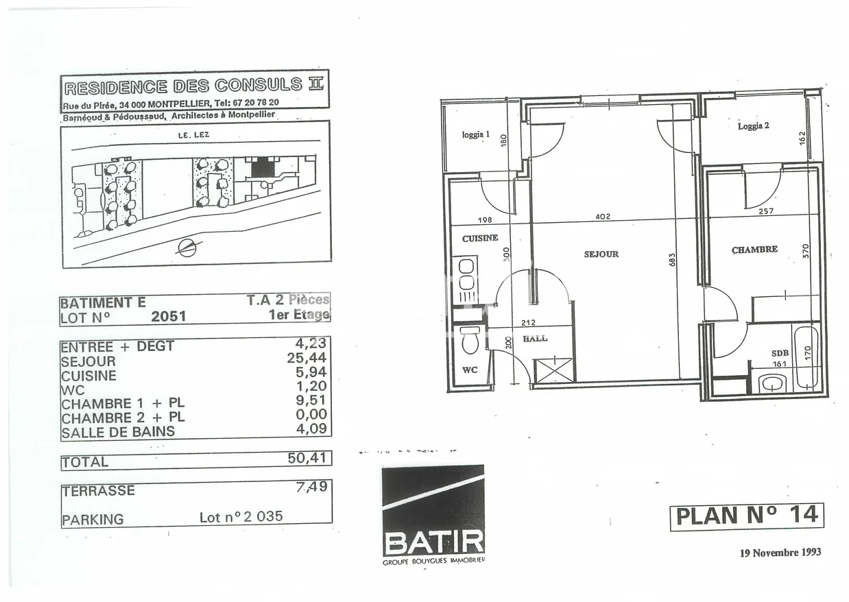Appartement Rue des Gabares à Montpellier