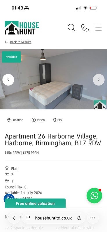 Flat High Street in Birmingham