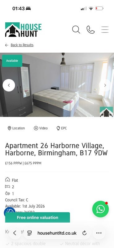 Flat High Street in Birmingham