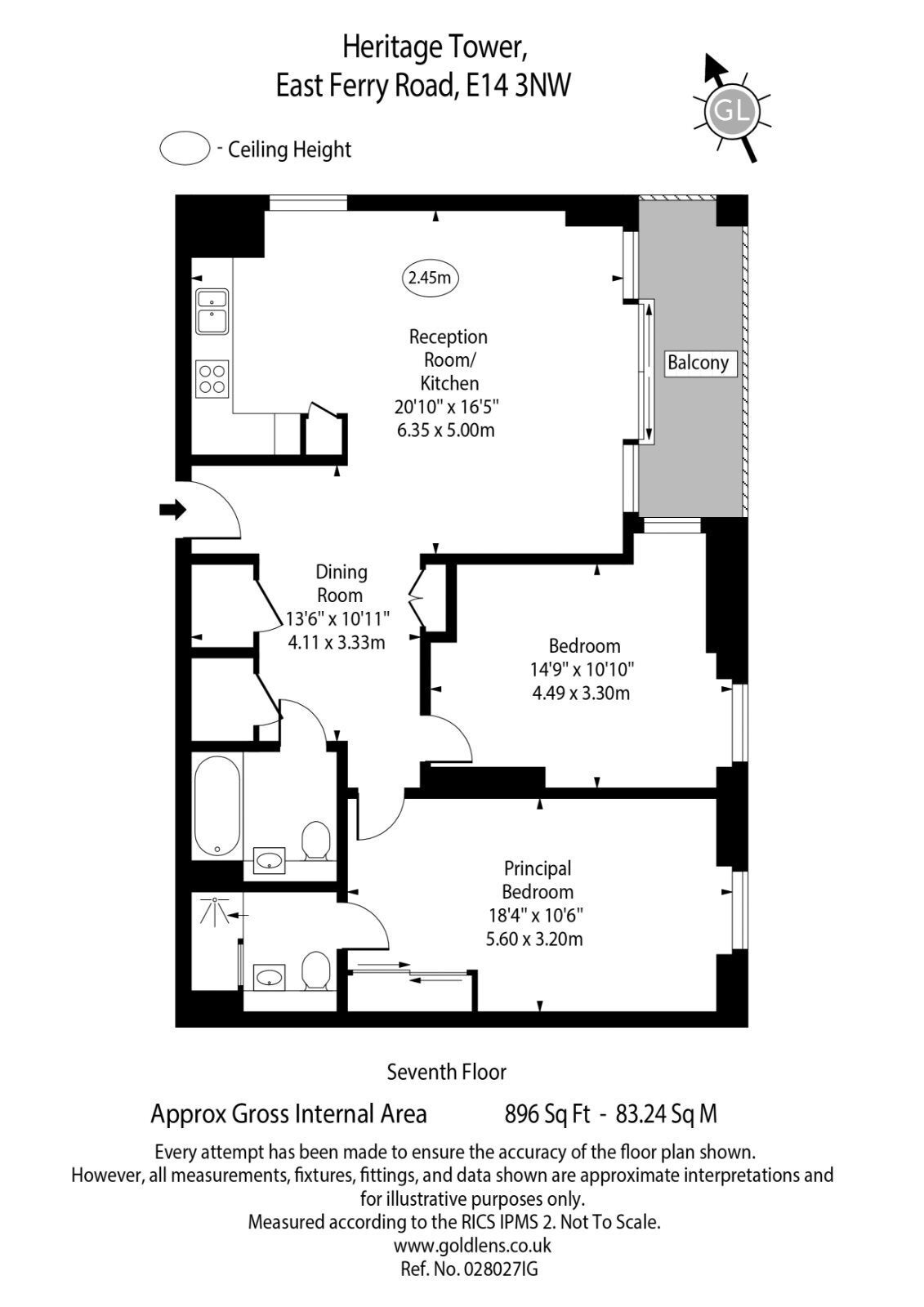 Flat Limeharbour in Greater London