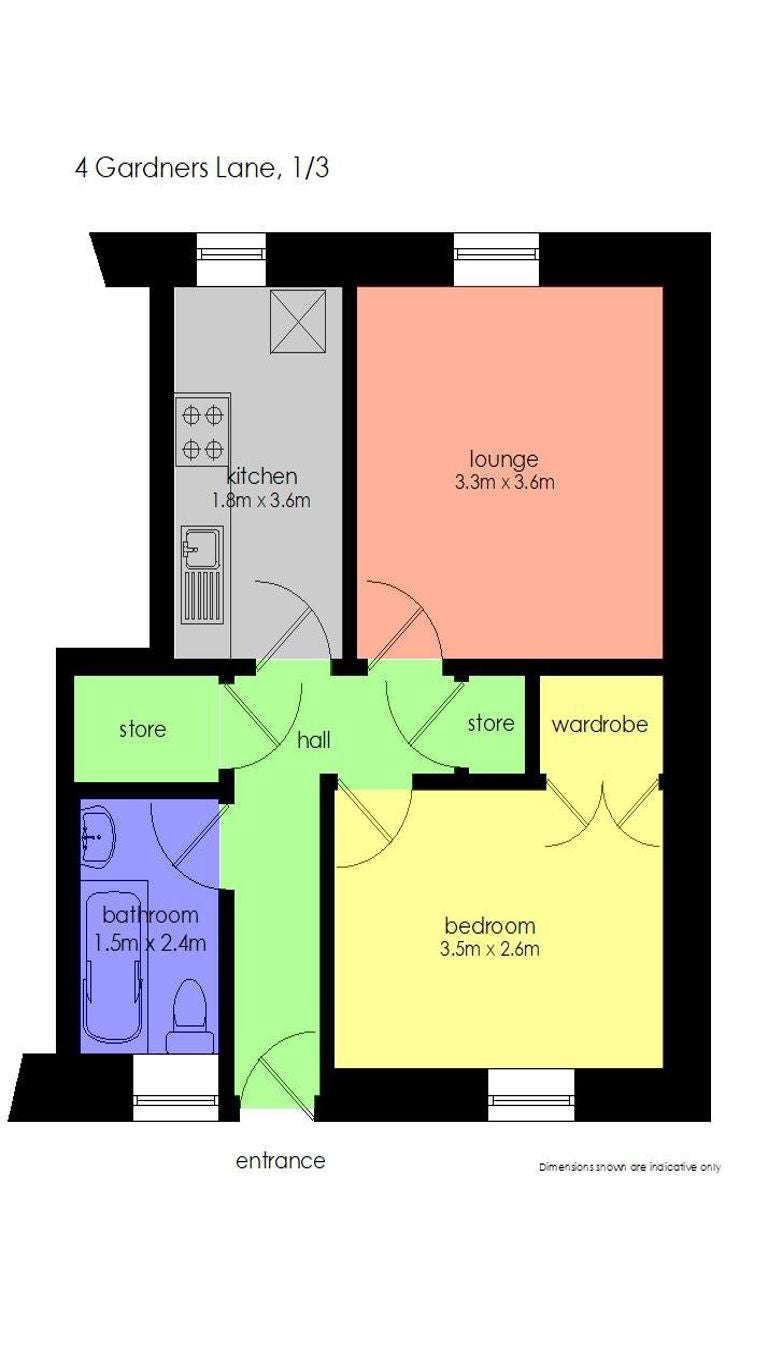 Flat Gardners Lane in Dundee